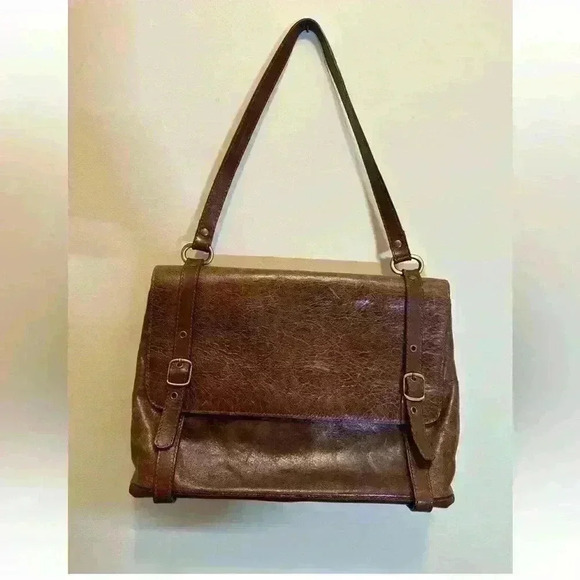 Handbags - Genuine Brown Leather Purse/Handbag Made In Brazil